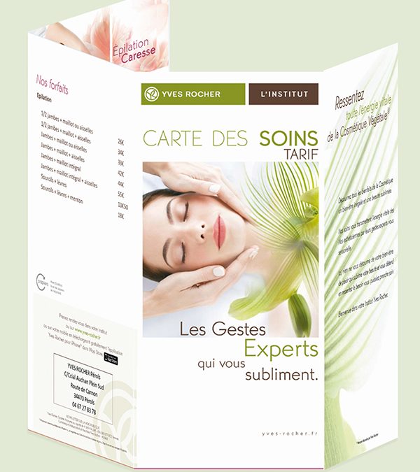 Flyers Yves Rocher Lattes - Perols - St Clement Riviere- conseil mkg