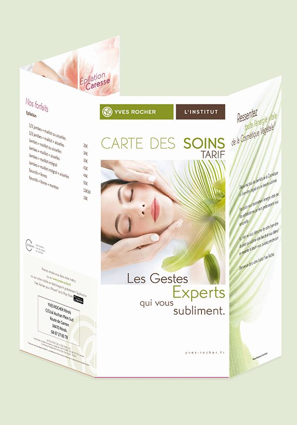 Flyers Yves Rocher Lattes - Perols - St Clement Riviere- conseil mkg