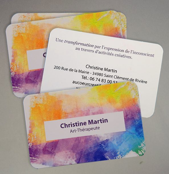 Carte de visite-Christine Martin-Art Thérapeute