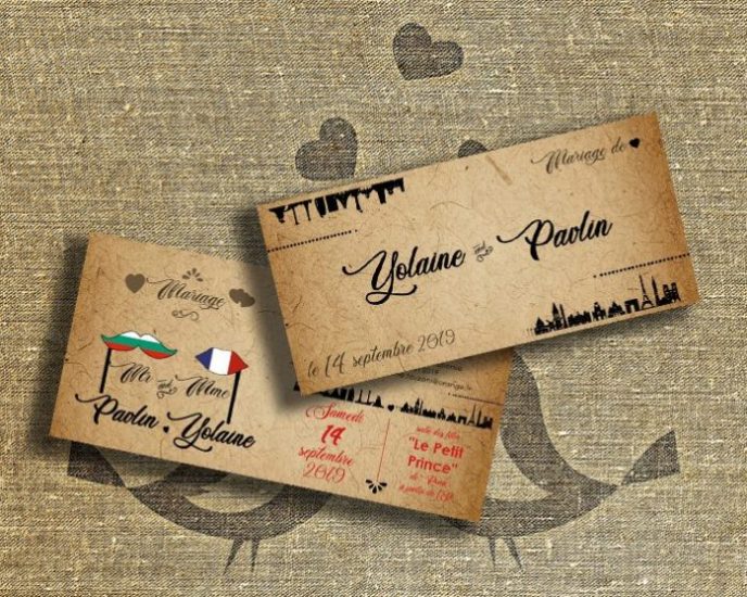 graphiste, creation de faire-part mariage vaison